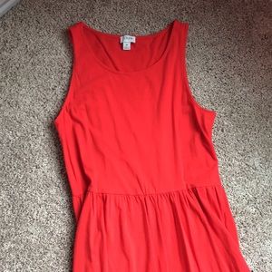 J Crew red maxi dress!